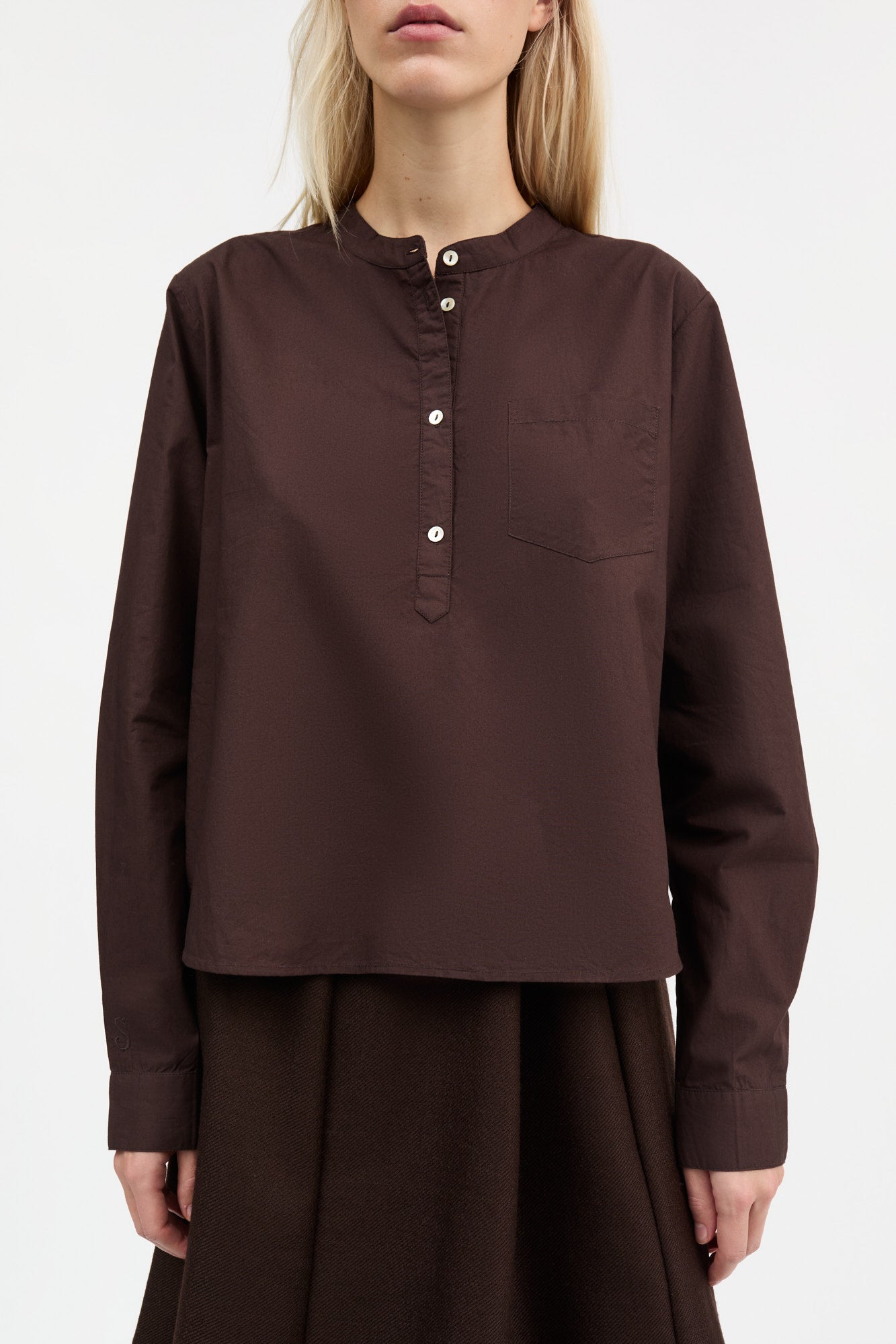 Skall Studio Agnes shirt Shirt Dark brown