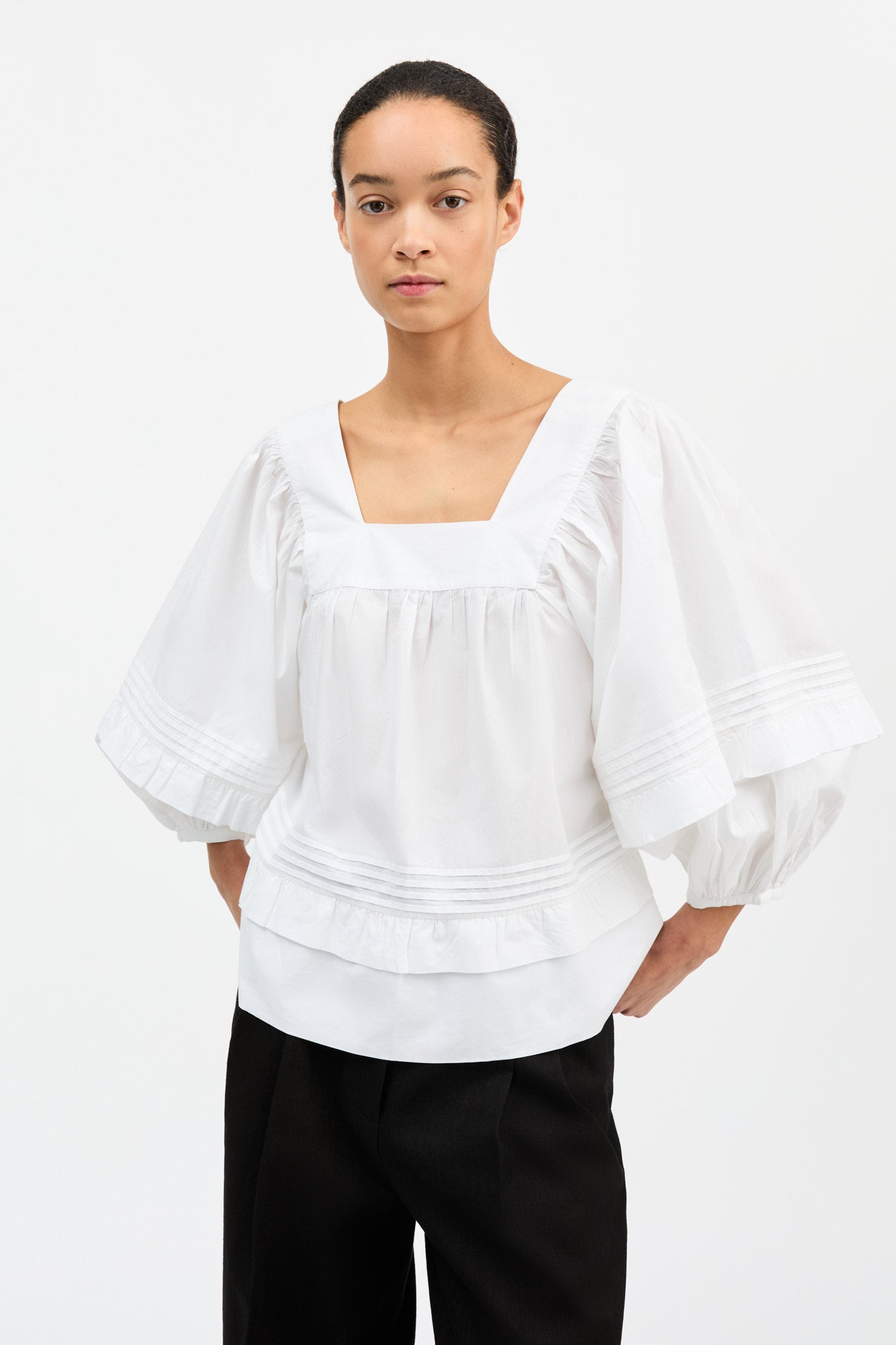 Skall Studio Alice blouse Blouse Optic white