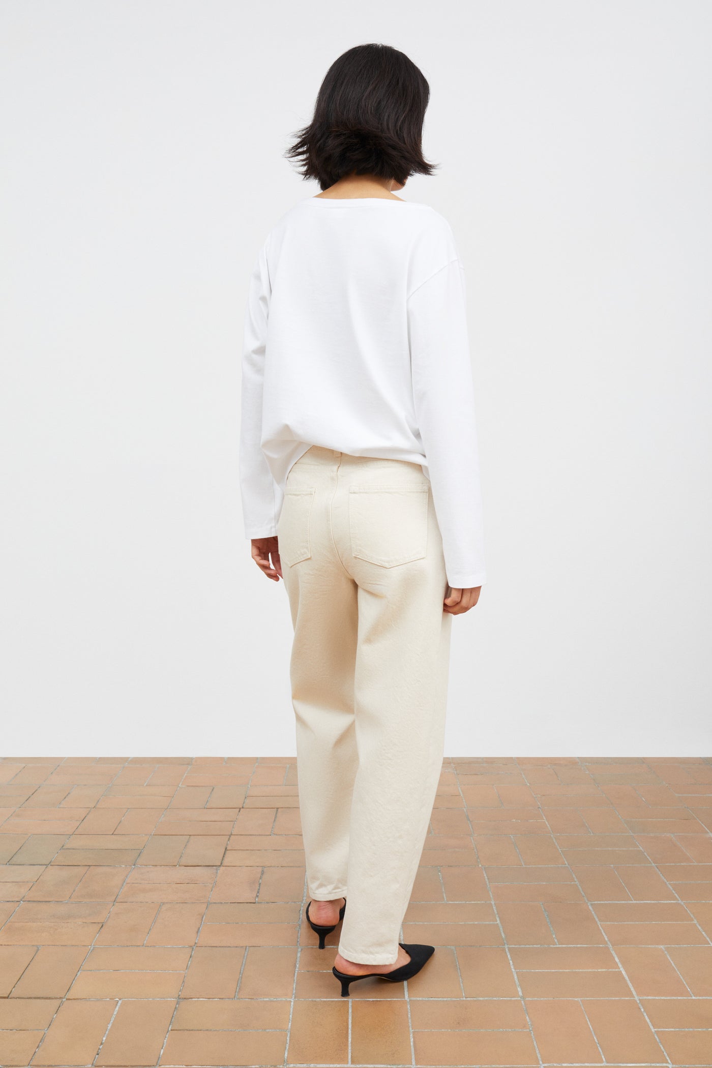 Skall Studio Allison cropped jeans Jeans Ecru