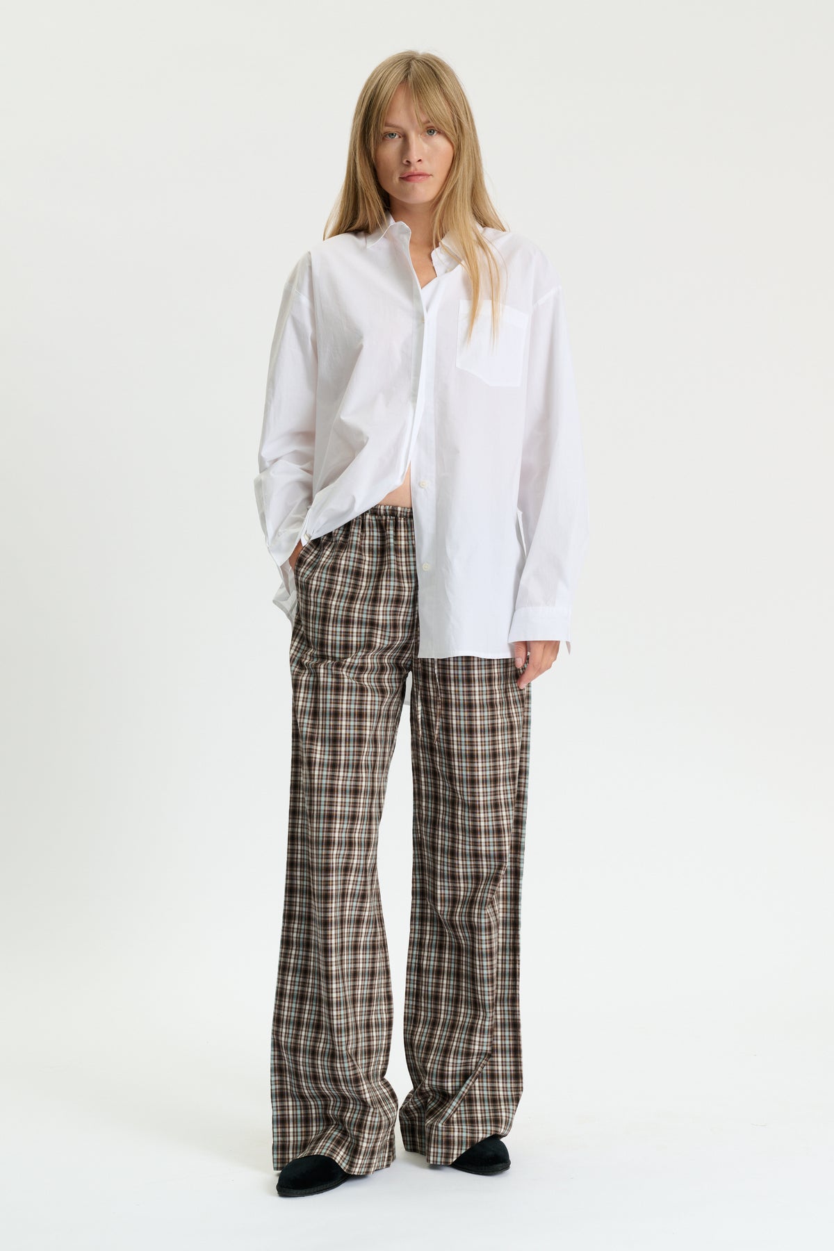 Skall Studio Brittany pants Pants Brown/Blue check