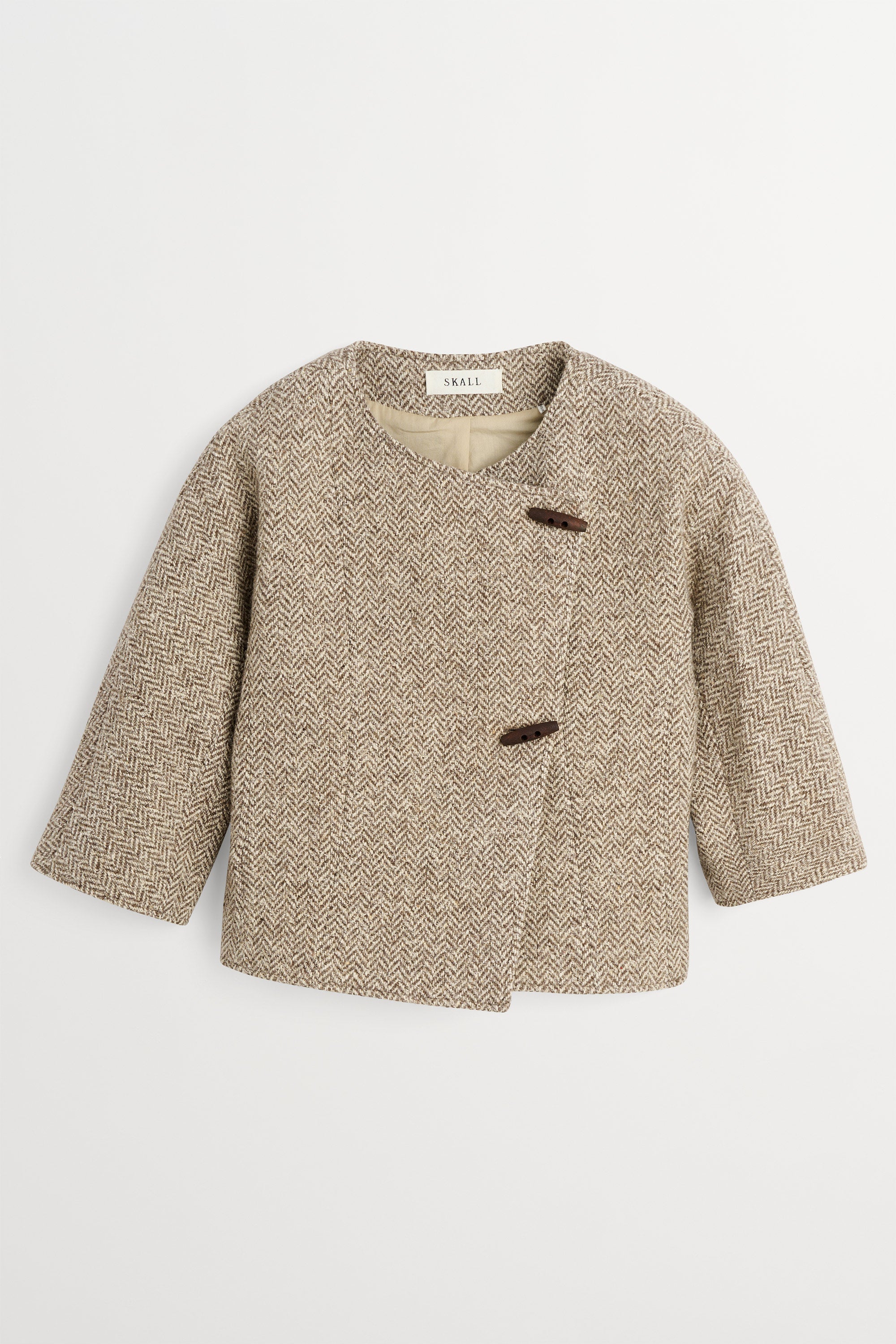 Skall Studio Clothilde blazer Blazer Brown/Cream herringbone