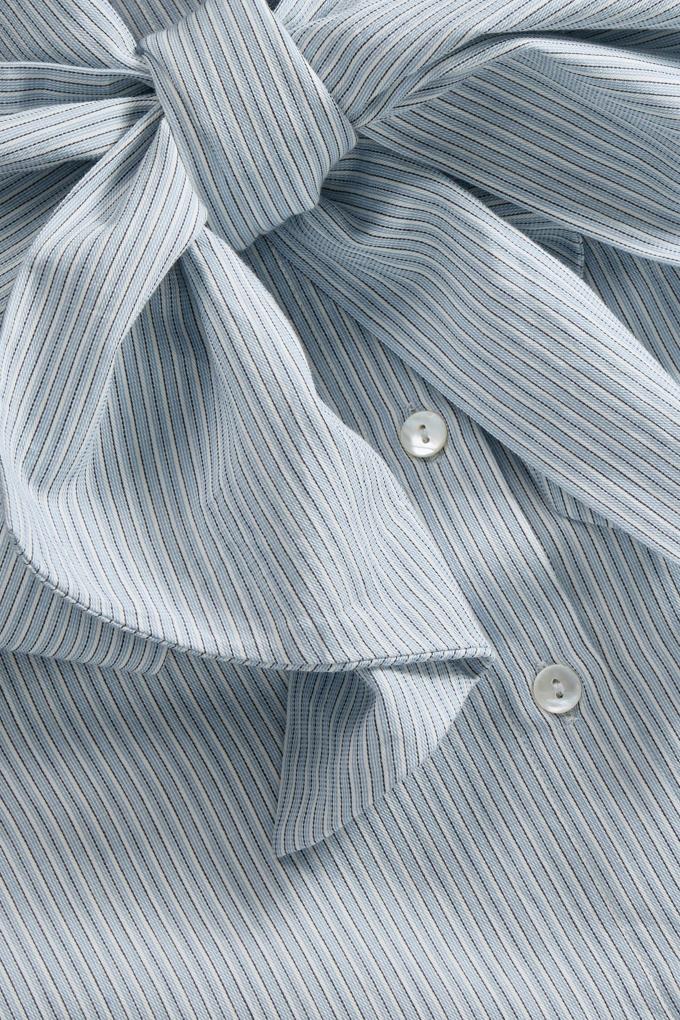 Skall Studio Dalia bow shirt Shirt Tiny blue stripe