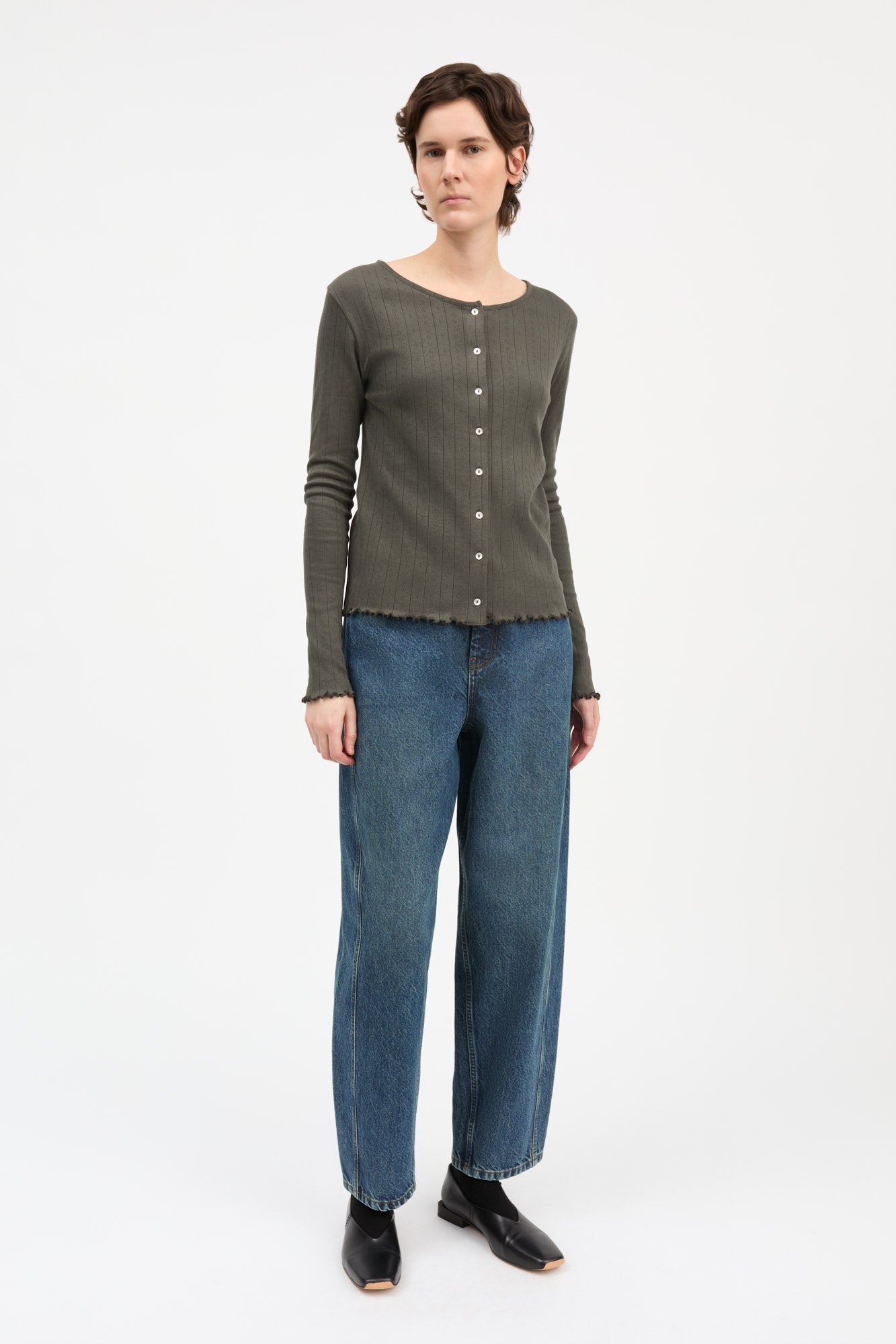 Skall Studio Edie cardigan Cardigan Dark green