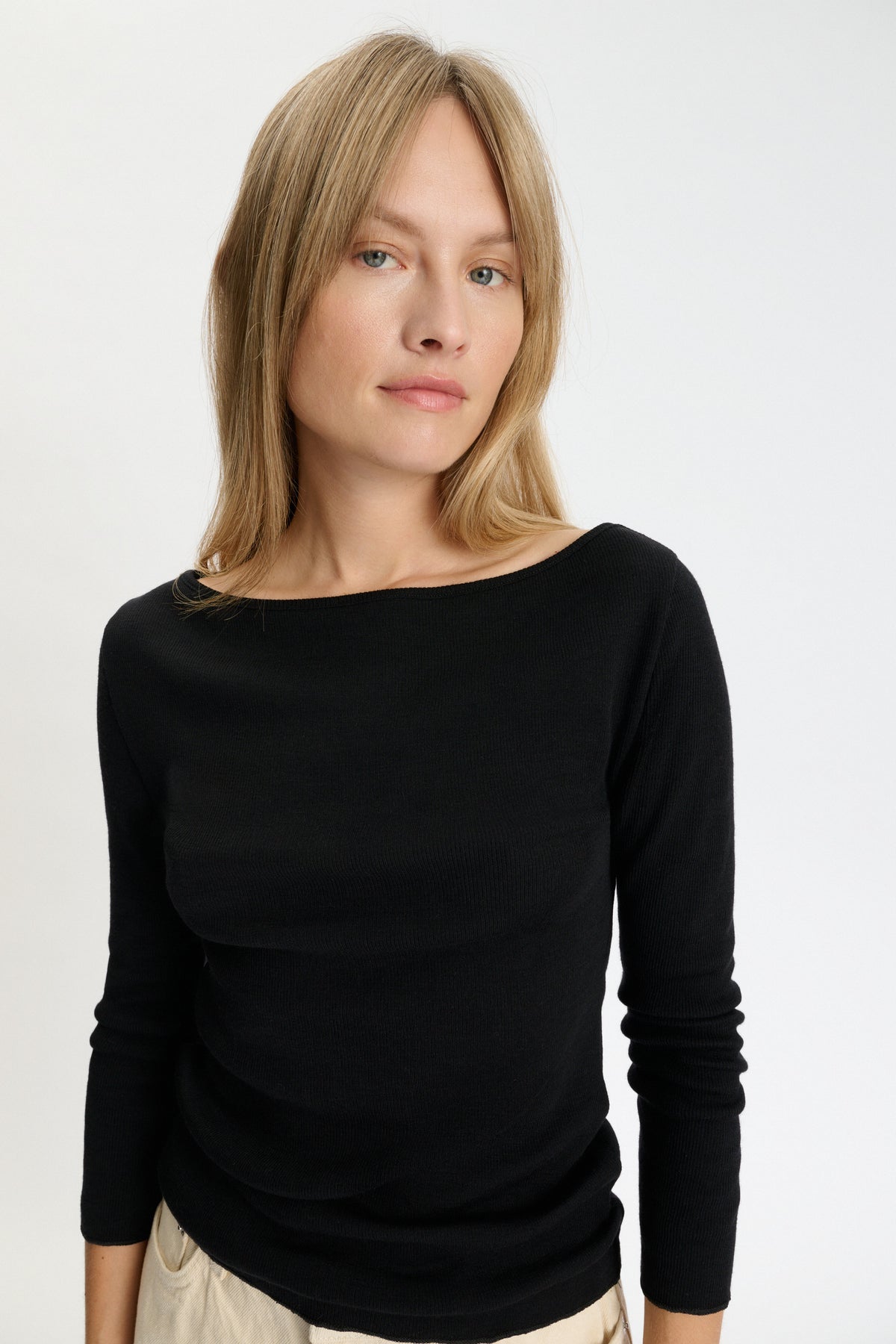 Skall Studio Fae boatneck blouse Jumper Black