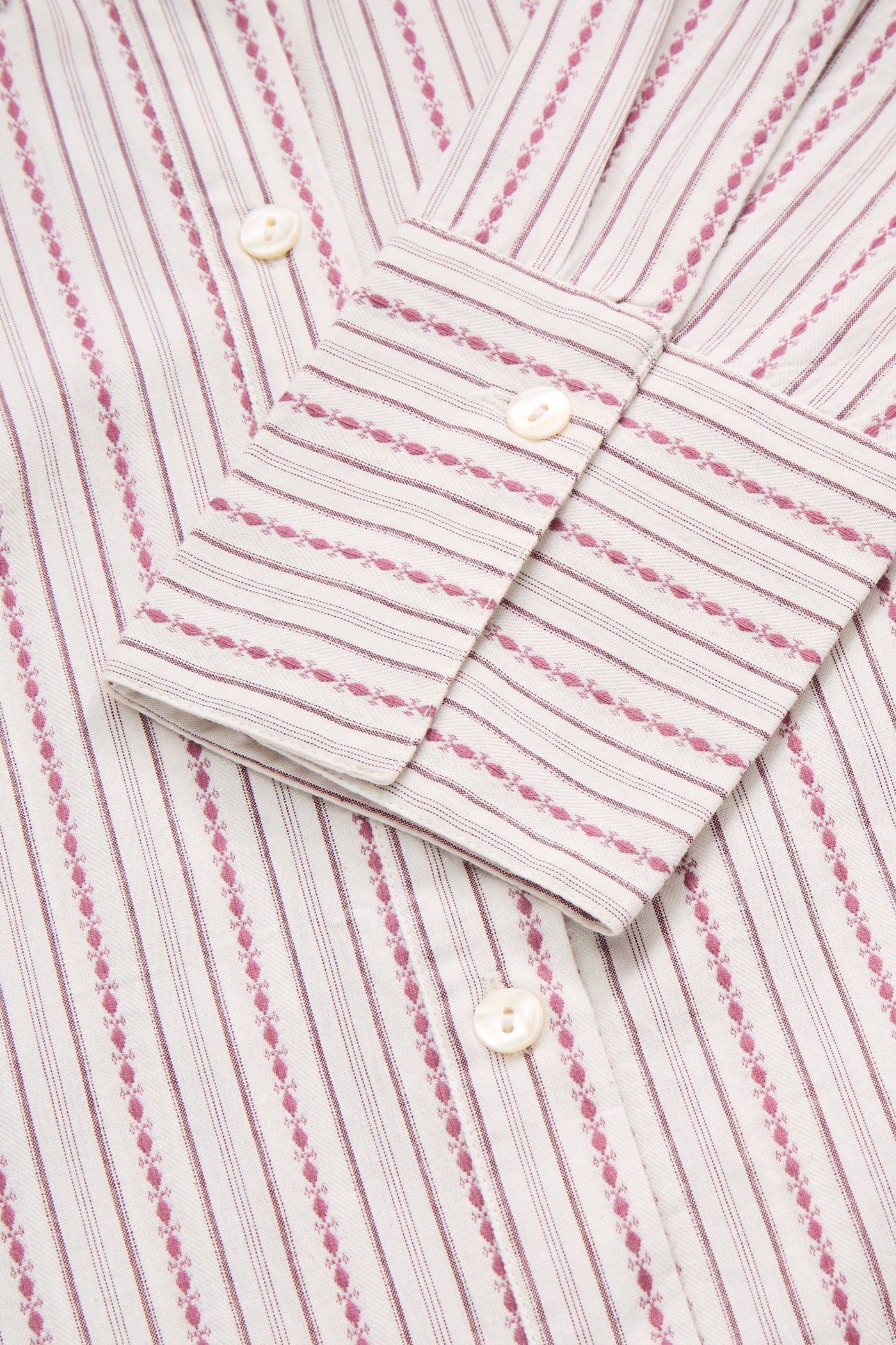 Skall Studio Fauna shirt Shirt Raspberry/Cream stripe
