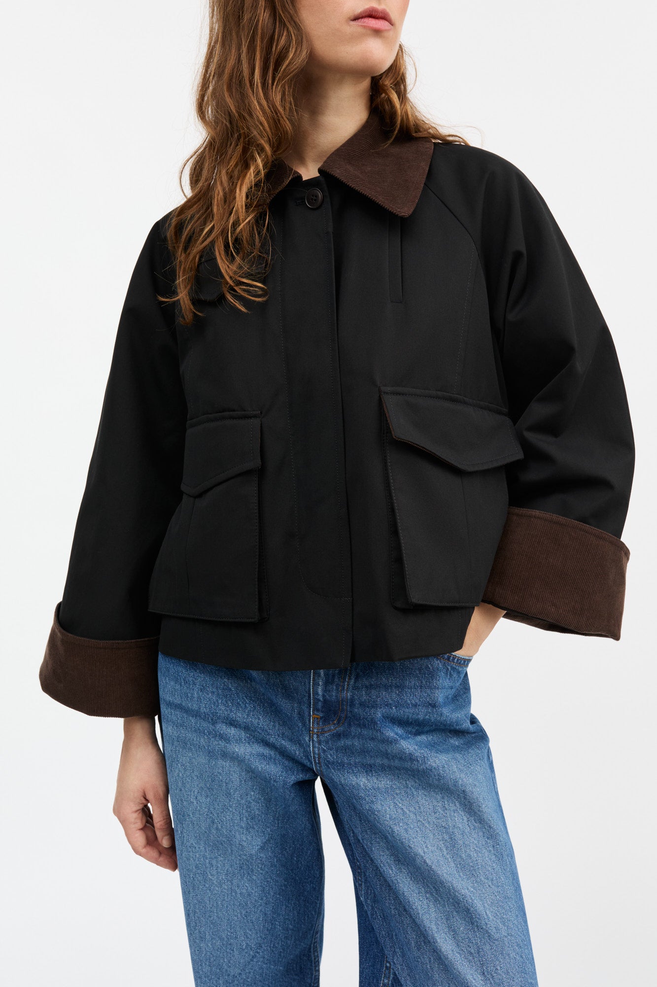 Skall Studio Gaby city jacket Jacket Black/Brown