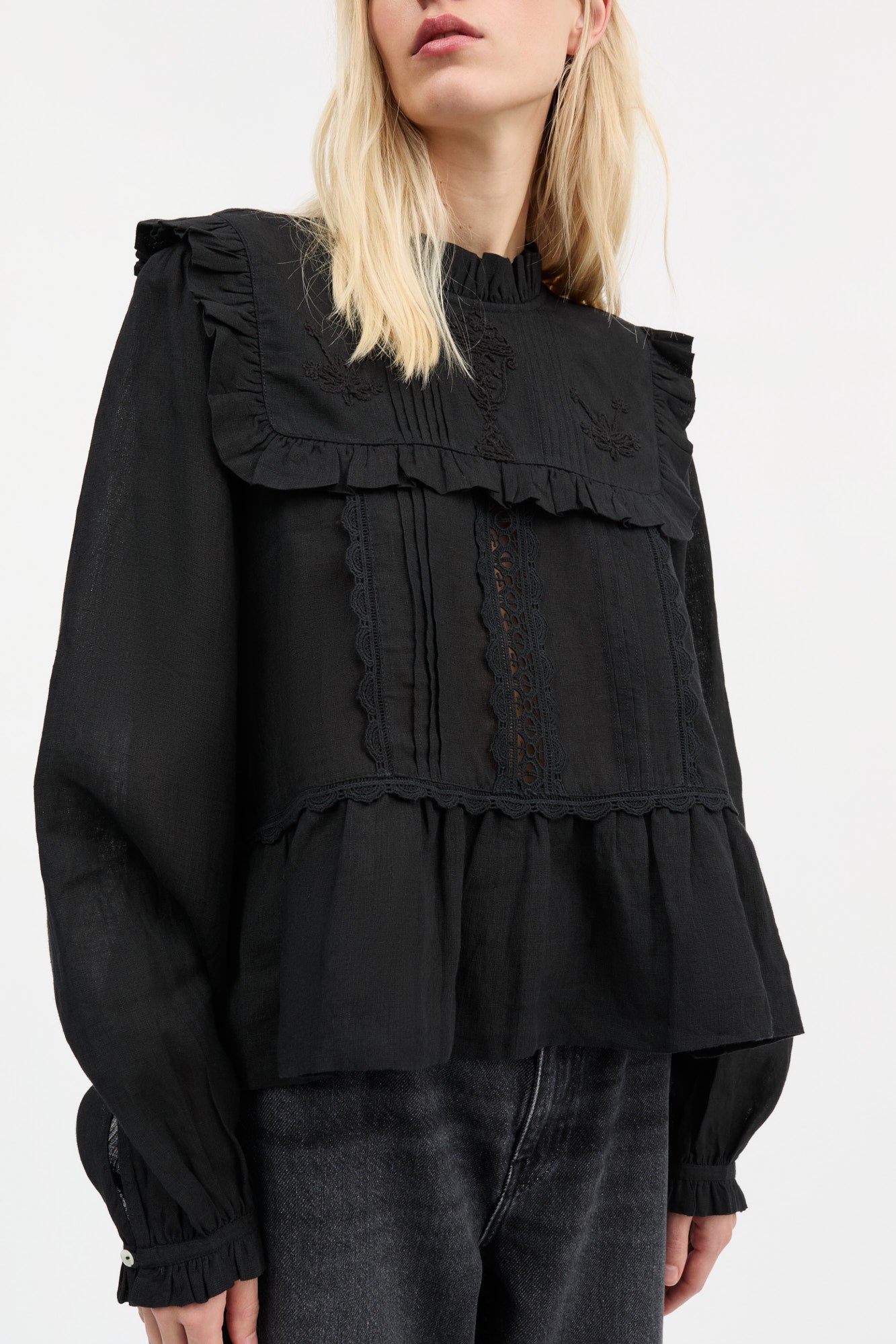 Skall Studio Jardin blouse Blouse Black