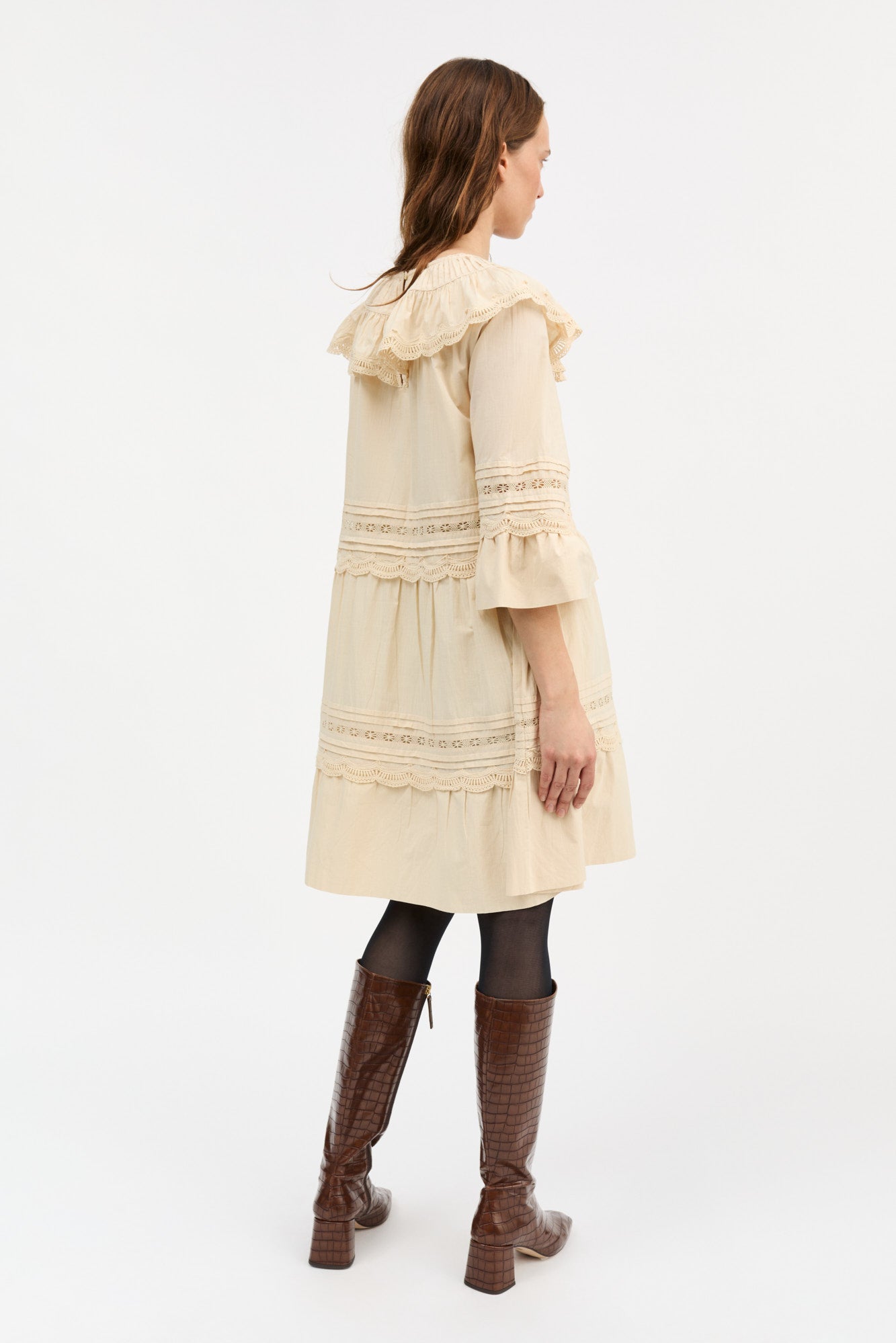 Skall Studio Leaf dress Dress Antique beige