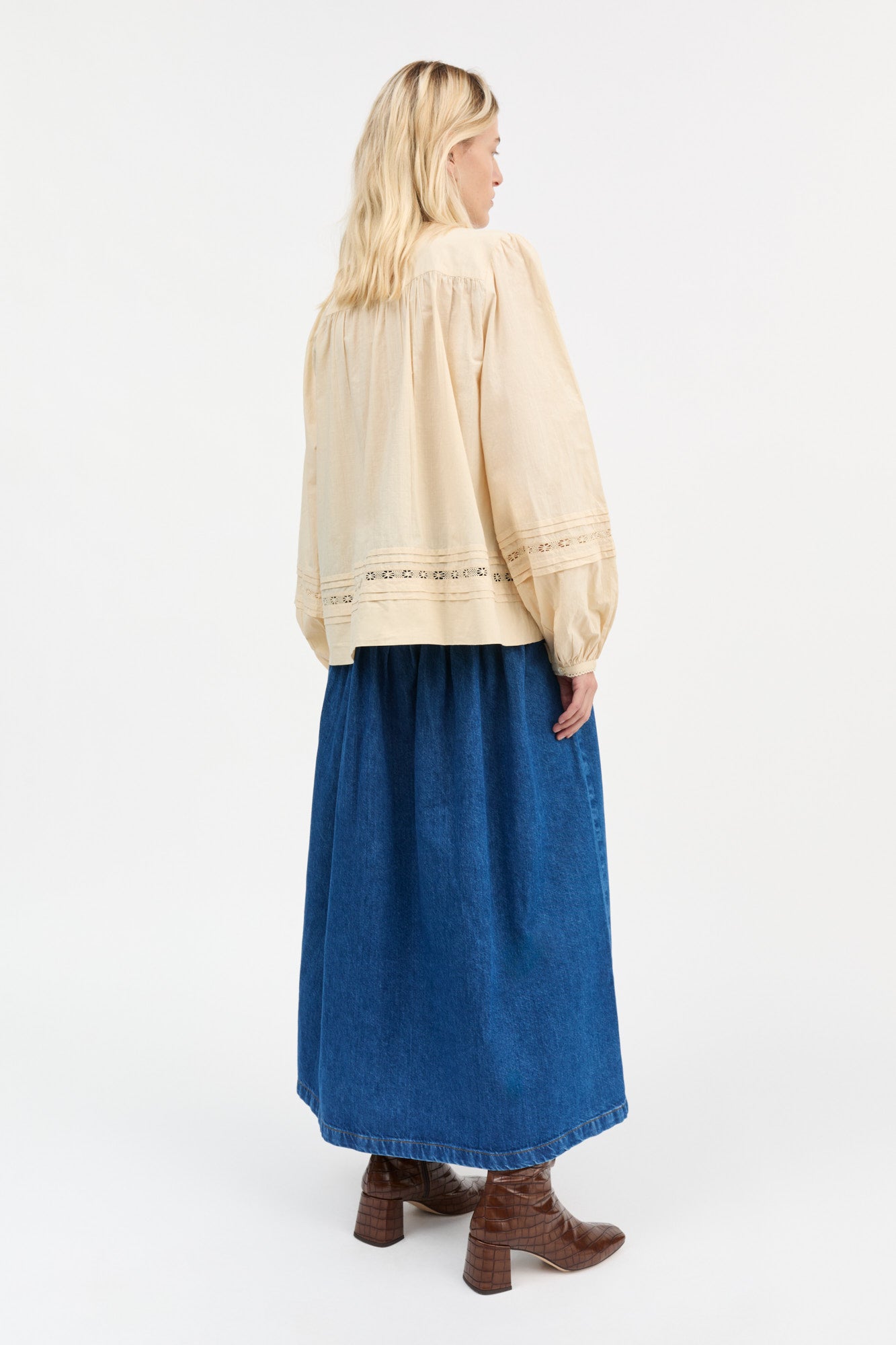 Skall Studio Leaf shirt Shirt Antique beige