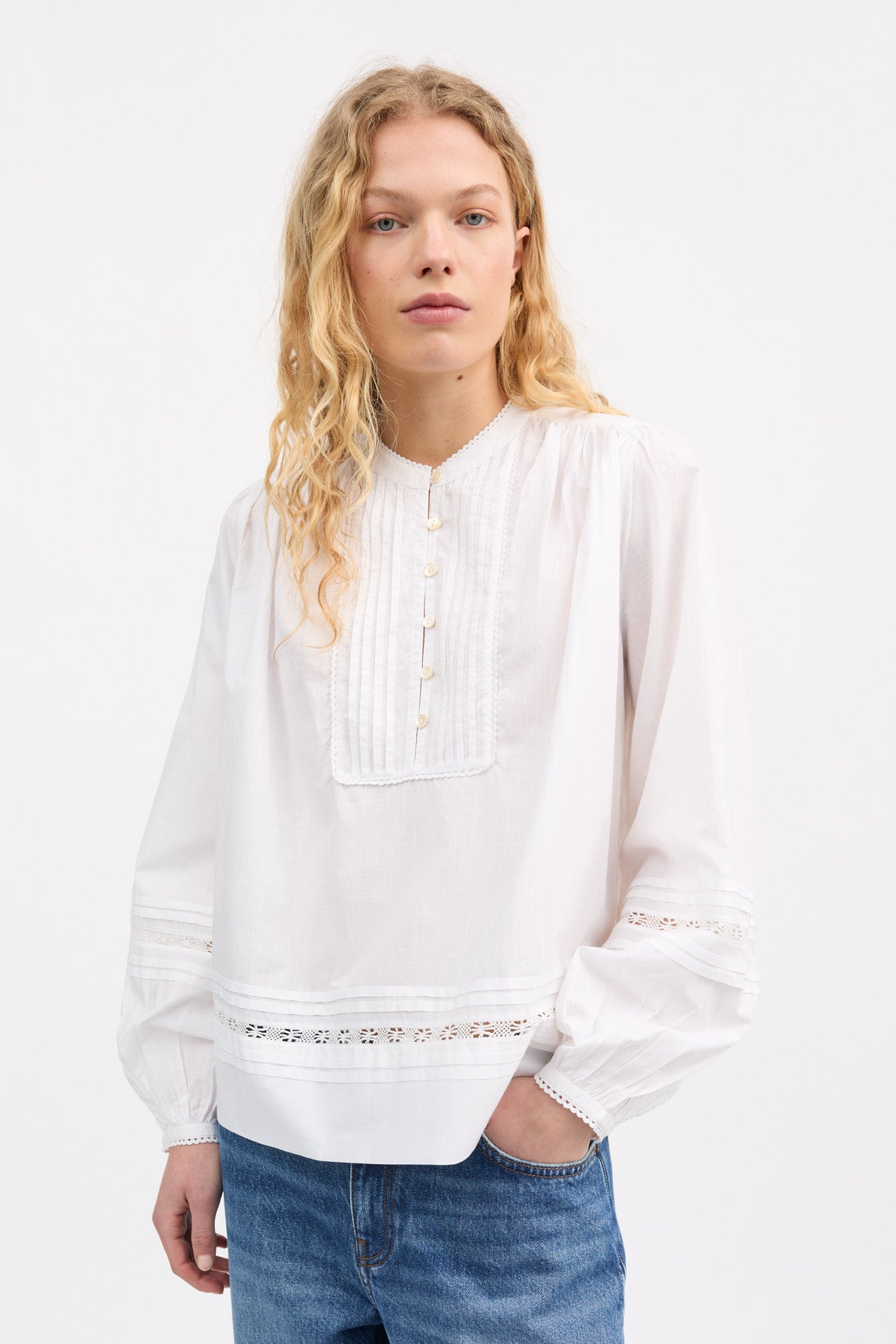 Skall Studio Leaf shirt Shirt Optic white