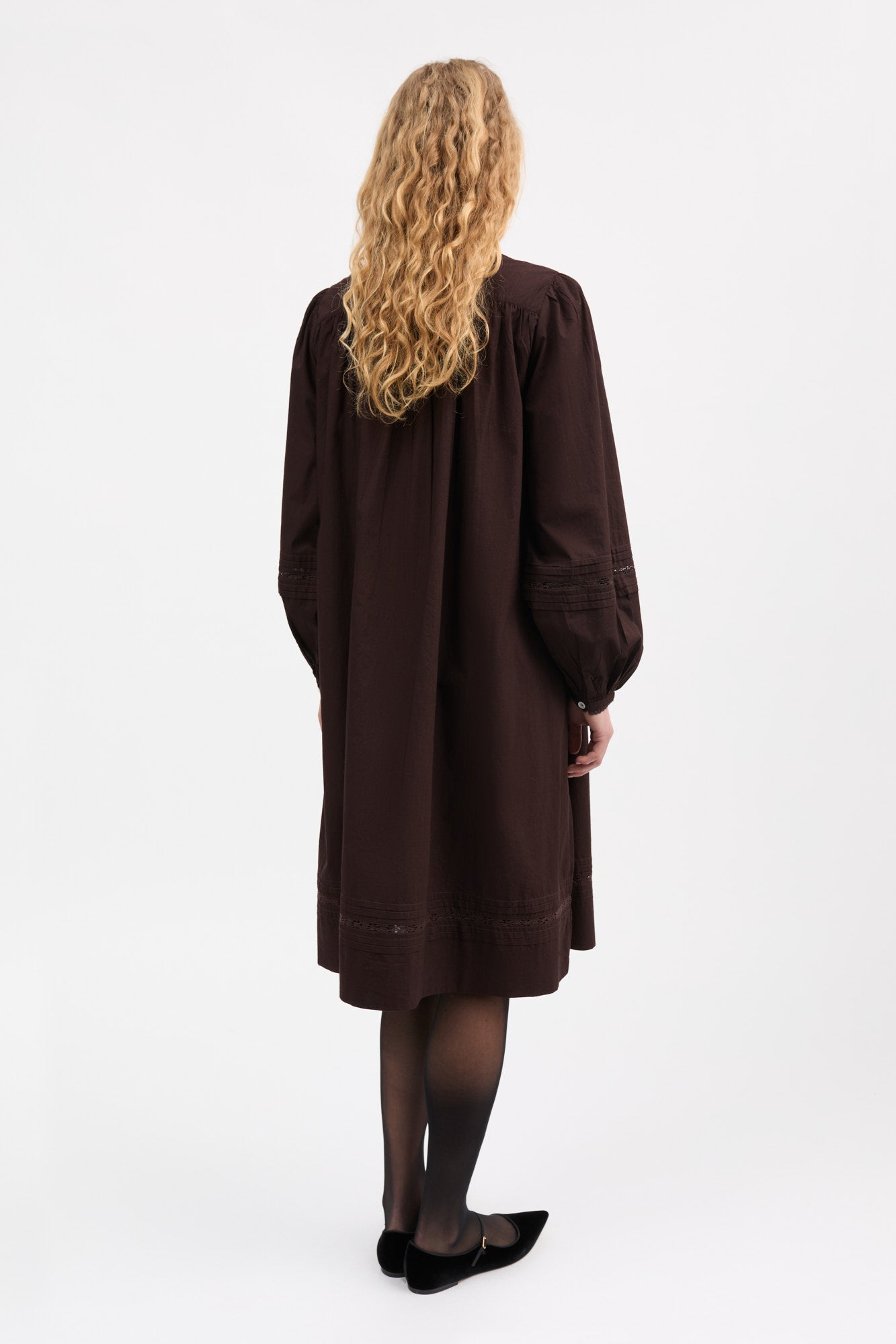 Skall Studio Leaf shirtdress Dress Dark brown
