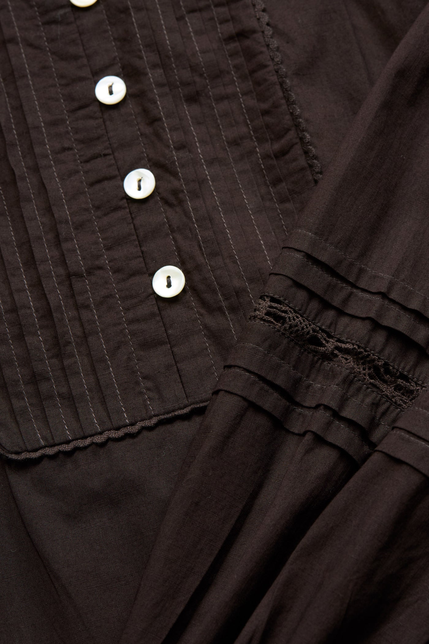 Skall Studio Leaf shirtdress Dress Dark brown