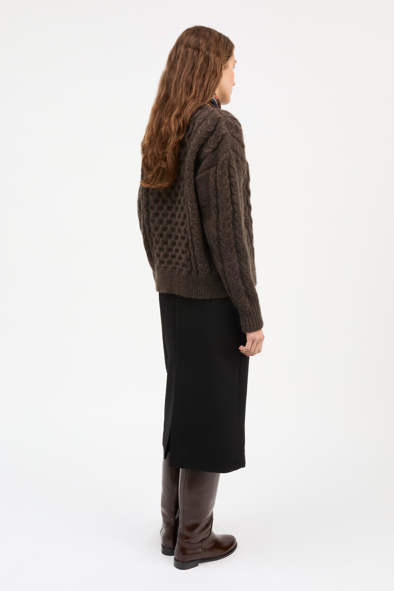 Skall Studio Lennox cardigan Cardigan Dark brown