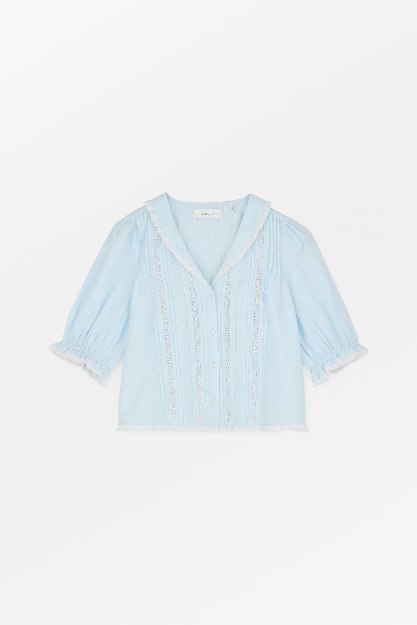 Skall Studio Magnolia short sleeve blouse Blouse Light Blue