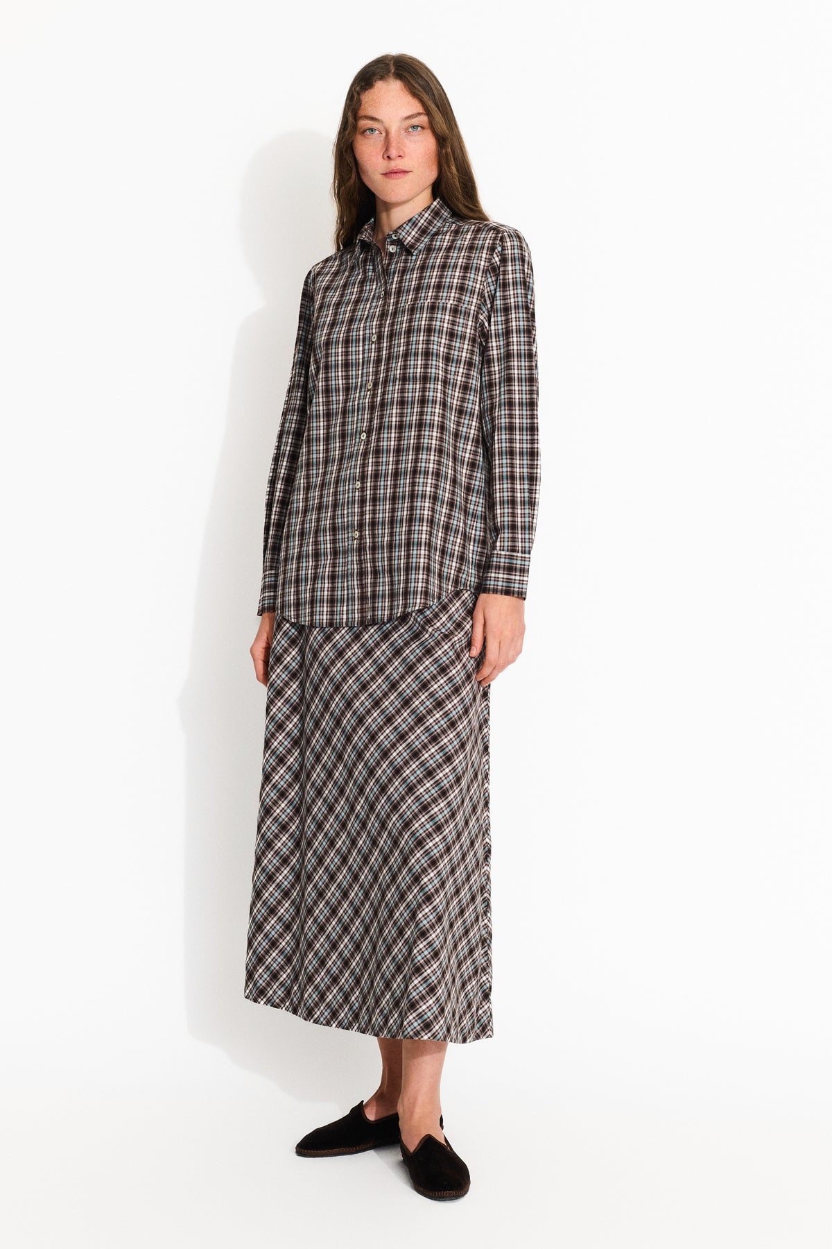 Skall Studio Nico shirt Shirt Brown/Blue check