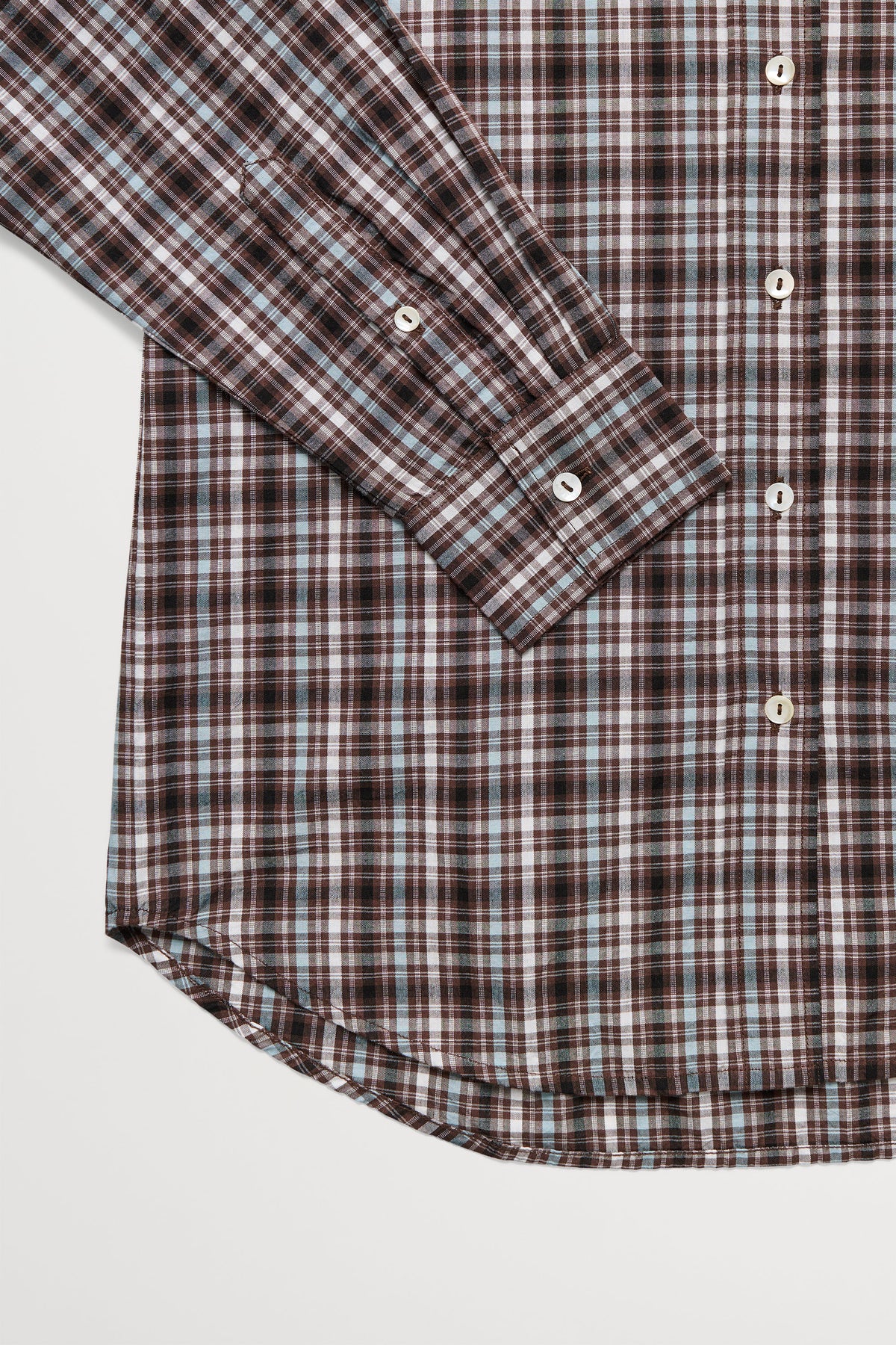 Skall Studio Nico shirt Shirt Brown/Blue check