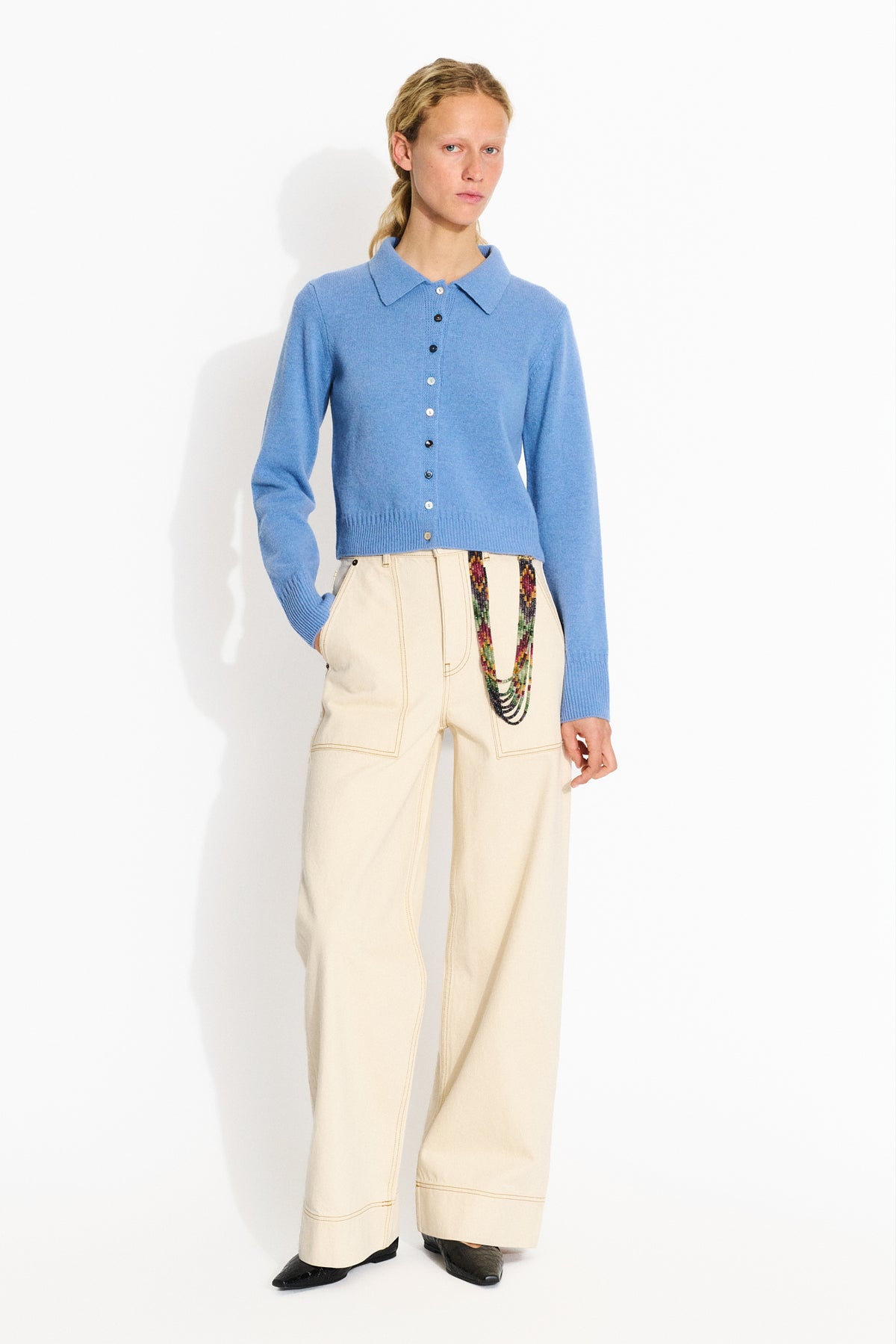Skall Studio Paulina cardigan Cardigan Soft blue