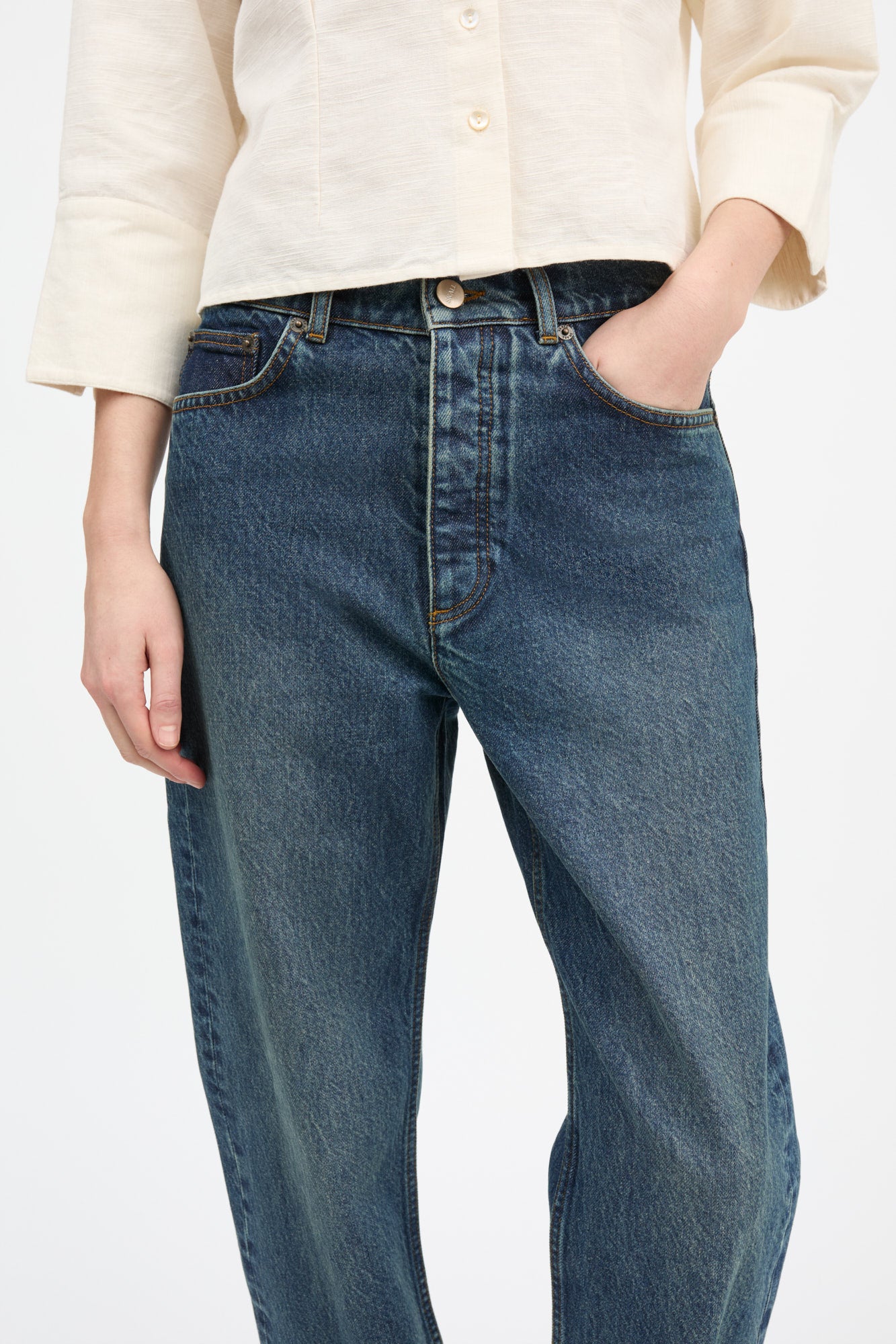 Skall Studio Sharon straight jeans Jeans Washed dark blue