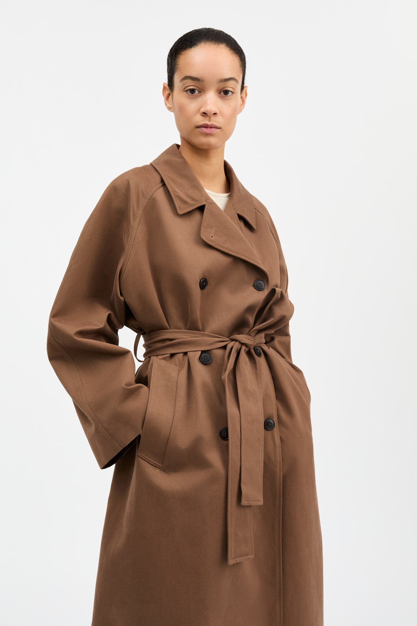 Skall Studio Spring coat Coat Brown