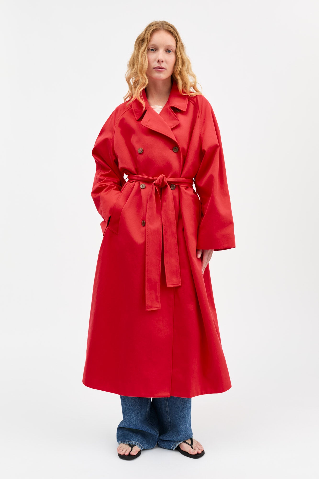 Skall Studio Spring coat Coat Clear red