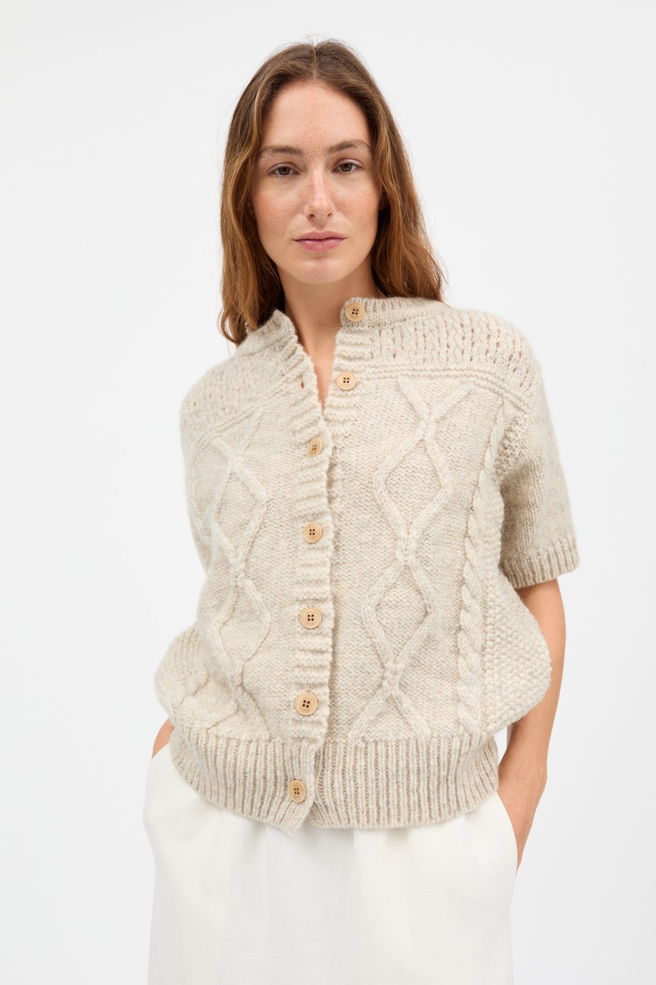 Skall Studio Svea cardigan Cardigan Cream