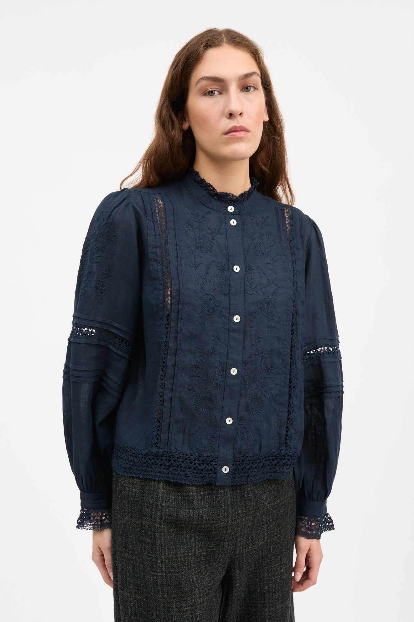 Skall Studio Velina shirt Shirt Dark navy