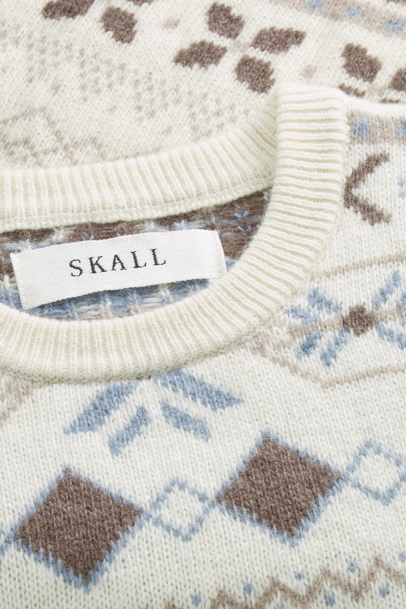 Skall Studio Vero vest Vest Brown/Ecru jacquard