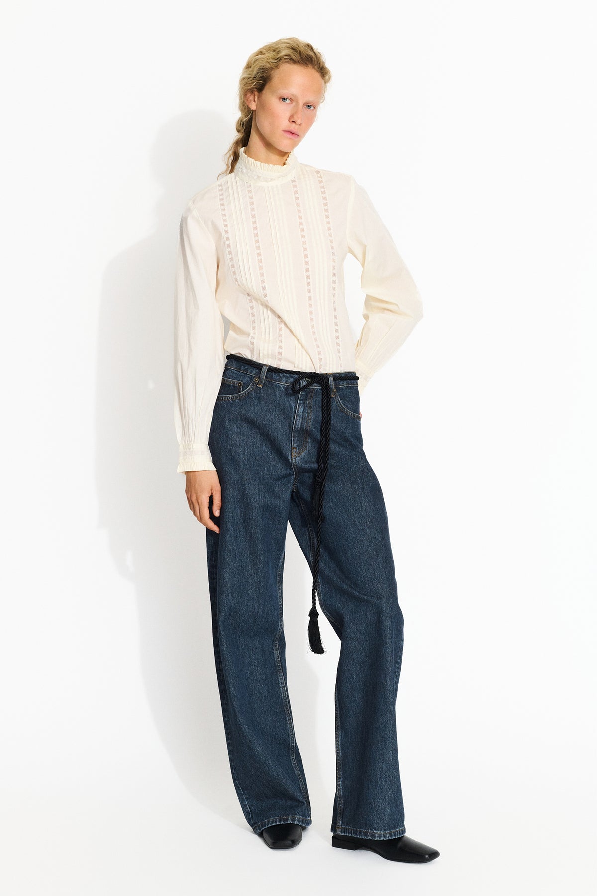 Skall Studio Willow wide jeans Jeans Washed storm blue
